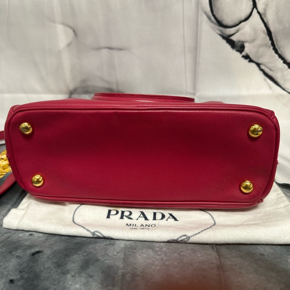 Prada Saffiano Leather Satchel in Fuchsia - Picture 4 of 8